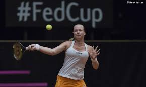 Stuntteam Paul Haarhuis Kiki Bertens.