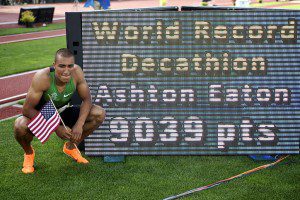WK Atletiek 2015 05 Ashton Eaton wereldrecord