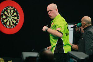 Darts Michael van Gerwen wint ek plaatje