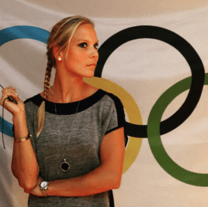 Atletiek Nadine Broersen plaatje bij Olymp ringen